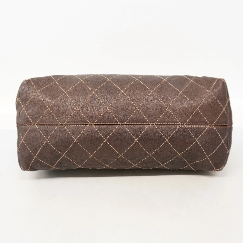 CHANEL Brown Leather Tote Bag - Picture 3 of 9